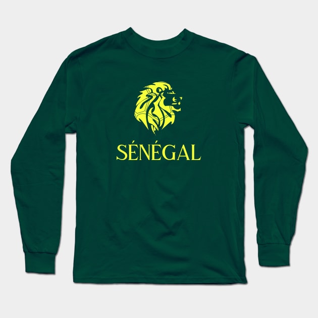 Senegal Yellow Long Sleeve T-Shirt by VRedBaller